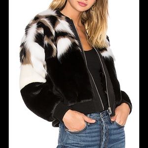 NBD faux fur jacket